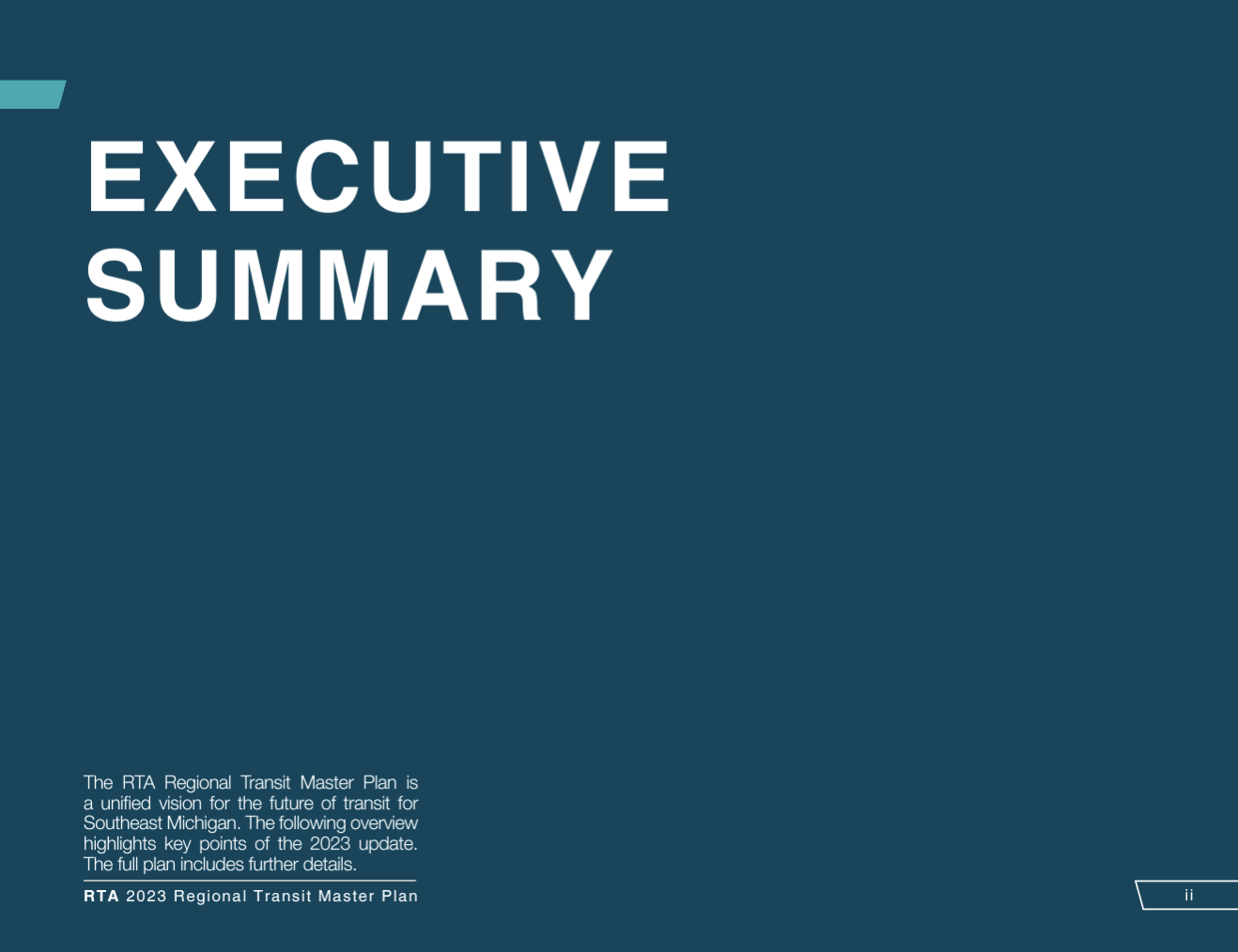 2023 RTMP Executive Summary